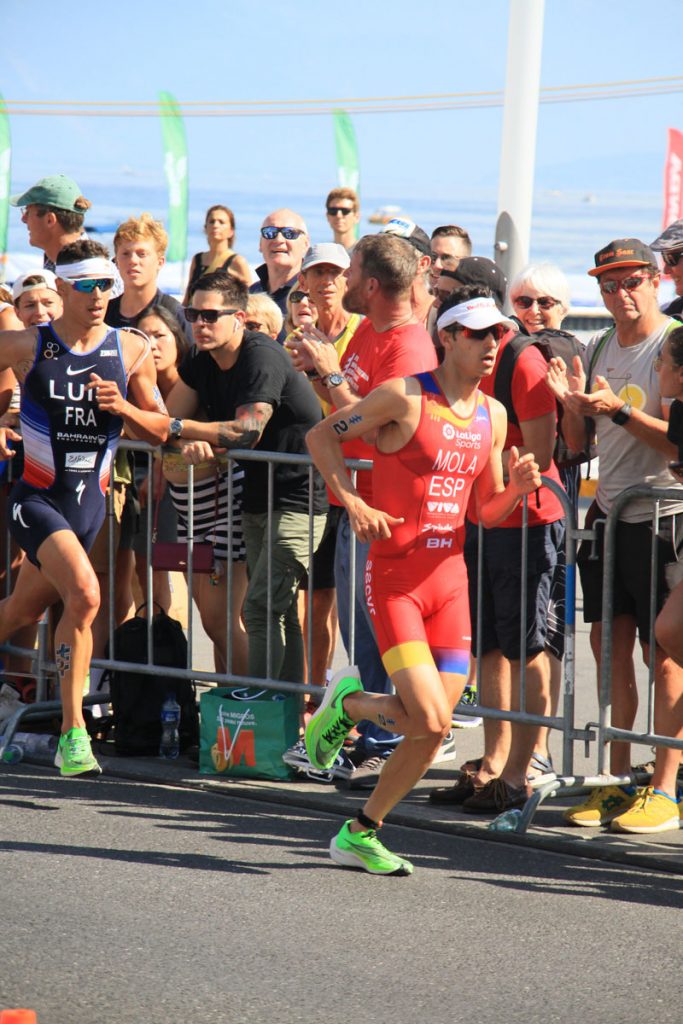 Photographie sportive triathlon course à pied Mola Luis World Triathlon Series WTS Final Lausanne Suisse