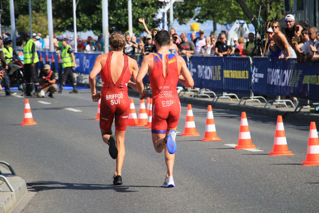 Photographie sportive triathlon course à pied Briffod Serrat World Triathlon Series WTS Final Lausanne Suisse