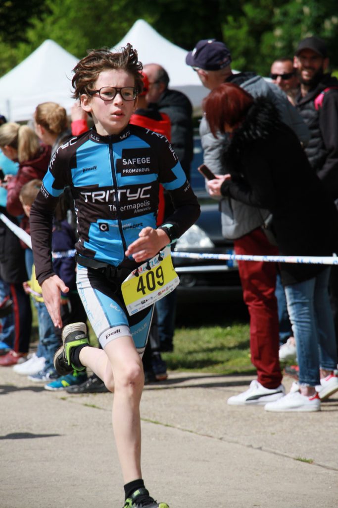 Photographie sportive triathlon Thionville duathlon enfants course à pied