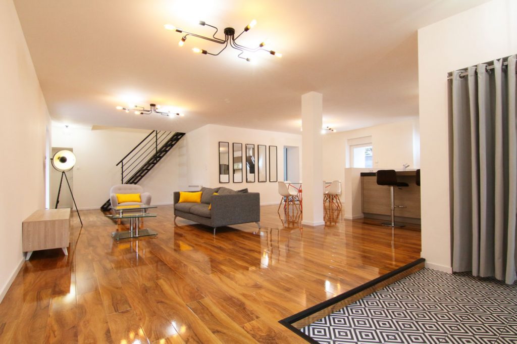 Photographie immobilière pièce à vivre spacieuse maison Thionville