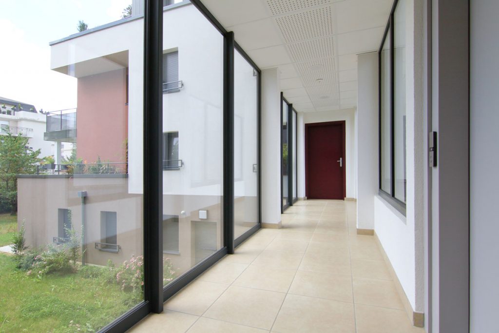 Photographie immobilière hall d'entrée immeuble Thionville